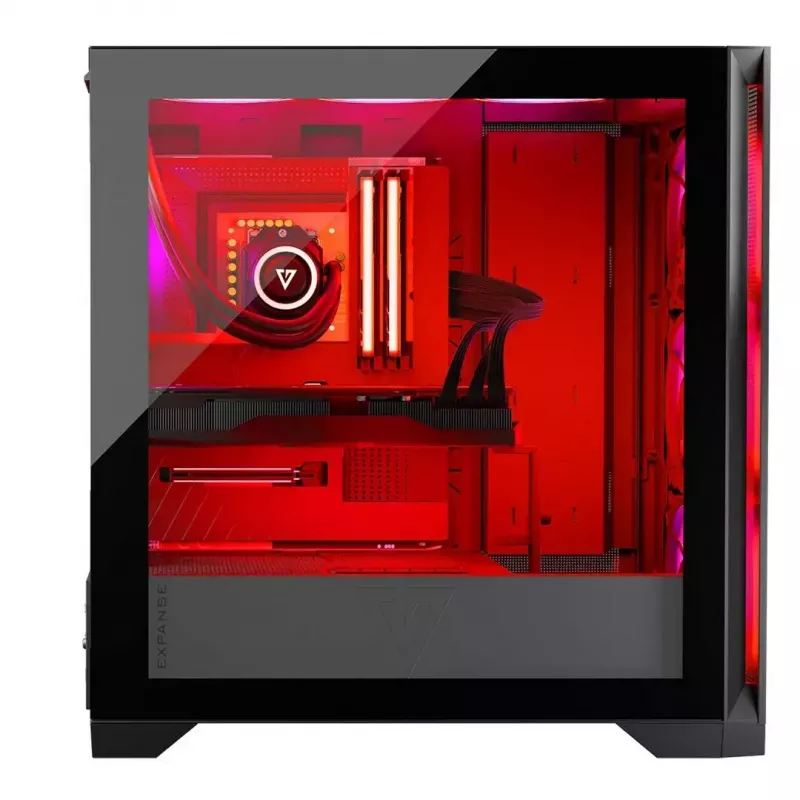 Caja Modecom Volcano Expanse S Apex ARGB Midi, negra
