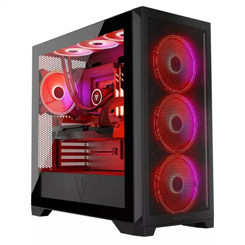 Caja Modecom Volcano Expanse S Apex ARGB Midi, negra