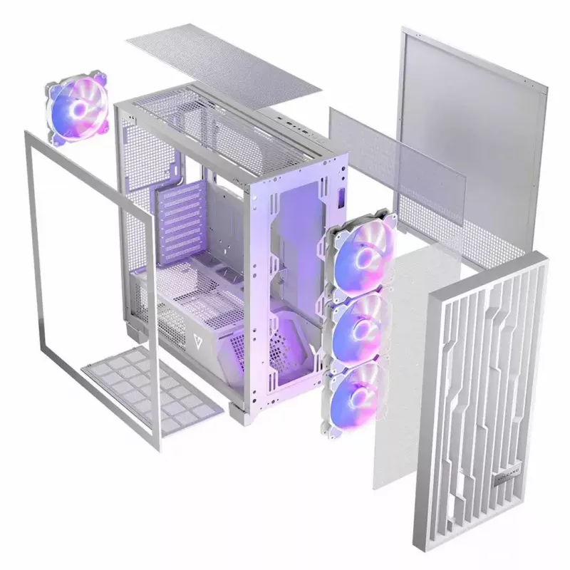 Modecom Volcano Perun Apex ARGB caja Midi, blanca