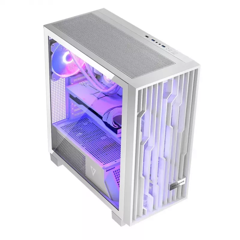 Modecom Volcano Perun Apex ARGB caja Midi, blanca