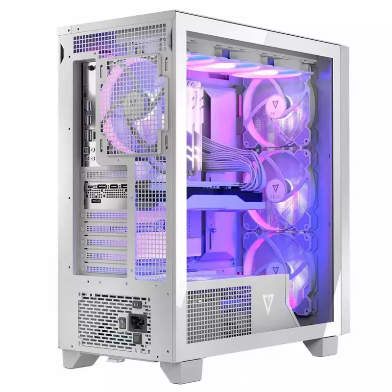 Modecom Volcano Perun Apex ARGB caja Midi, blanca