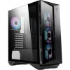 MSI MPG GUNGNIR 110R Caja de ordenador gaming Mid Tower Negra, USB 3.2 Gen2 Type C, 4x ventilador ARGB de 120mm, Mystic Light Sync, placa de control ARGB de 1 a 6, 2x paneles de cristal templado, ATX, mATX, mini-ITX