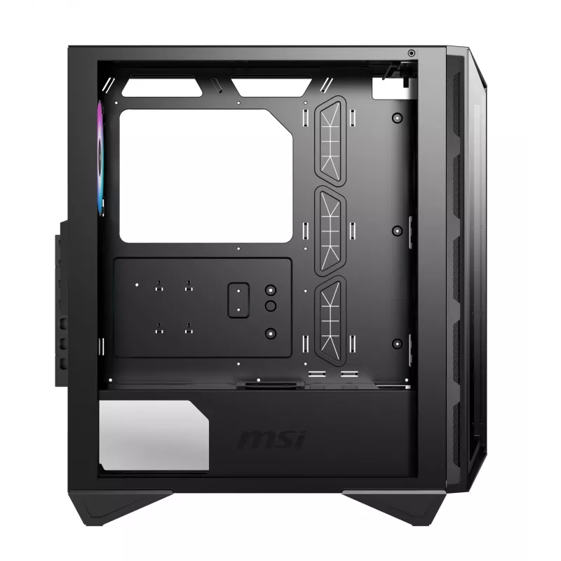 MSI MPG GUNGNIR 110R Caja de ordenador gaming Mid Tower Negra, USB 3.2 Gen2 Type C, 4x ventilador ARGB de 120mm, Mystic Light Sync, placa de control ARGB de 1 a 6, 2x paneles de cristal templado, ATX, mATX, mini-ITX