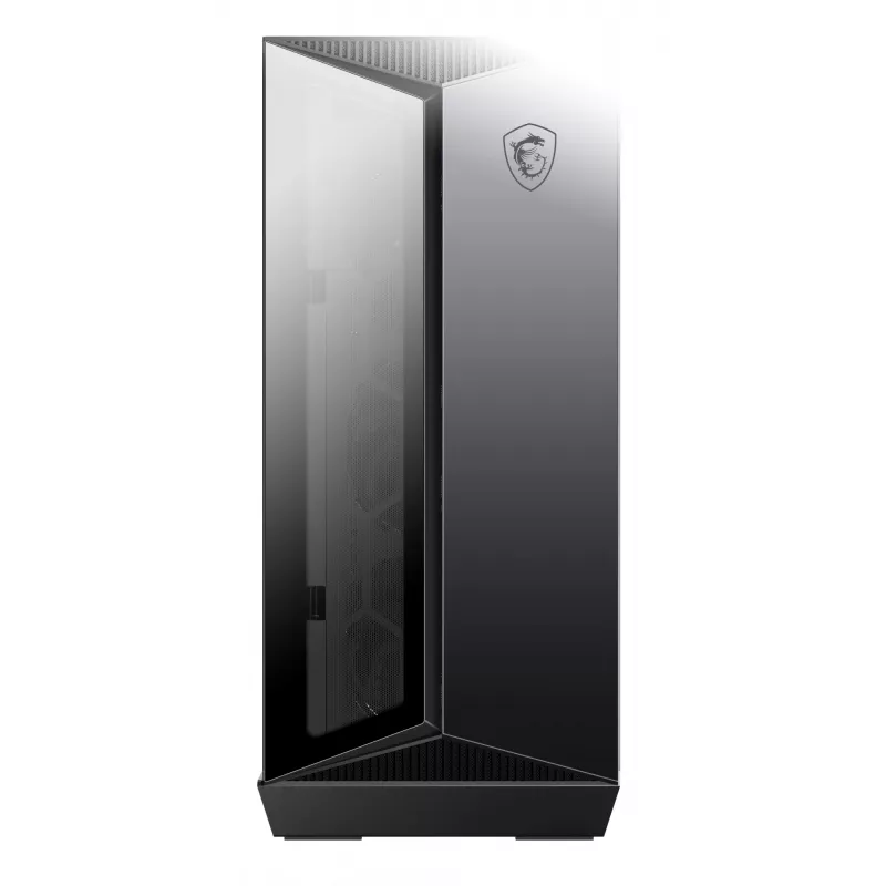 MSI MPG GUNGNIR 110R Caja de ordenador gaming Mid Tower Negra, USB 3.2 Gen2 Type C, 4x ventilador ARGB de 120mm, Mystic Light Sync, placa de control ARGB de 1 a 6, 2x paneles de cristal templado, ATX, mATX, mini-ITX
