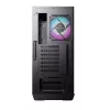 MSI MPG GUNGNIR 110R Caja de ordenador gaming Mid Tower Negra, USB 3.2 Gen2 Type C, 4x ventilador ARGB de 120mm, Mystic Light Sync, placa de control ARGB de 1 a 6, 2x paneles de cristal templado, ATX, mATX, mini-ITX