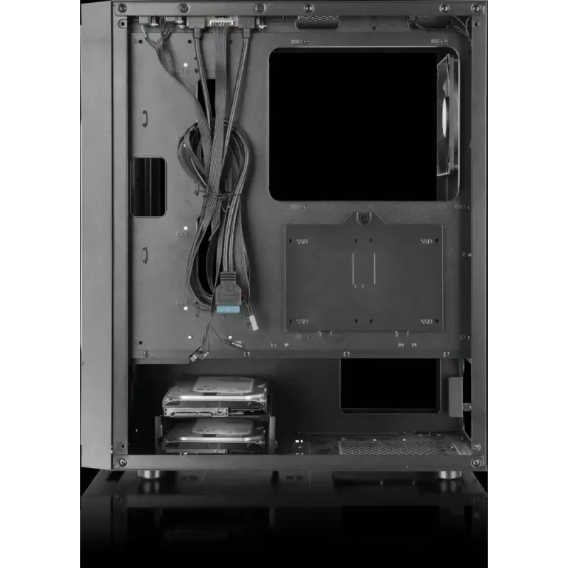 Caja de PC Versa XM1 Negro Acero ventilador 120mm USB3.0 - negra