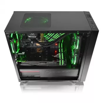 Caja de PC Thermaltake Versa H17 Window Micro Tower Negro
