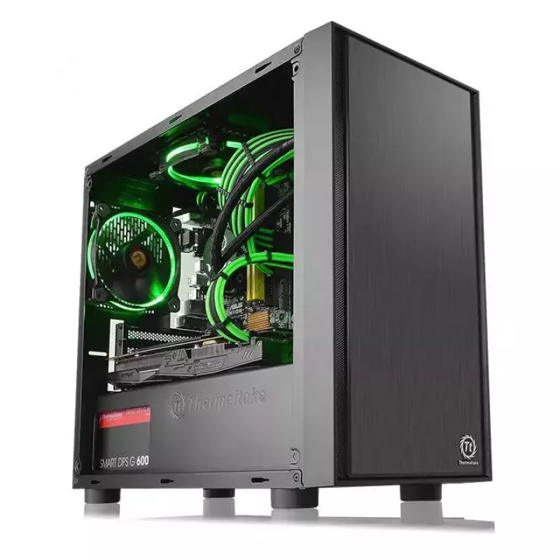 Caja de PC Thermaltake Versa H17 Window Micro Tower Negro