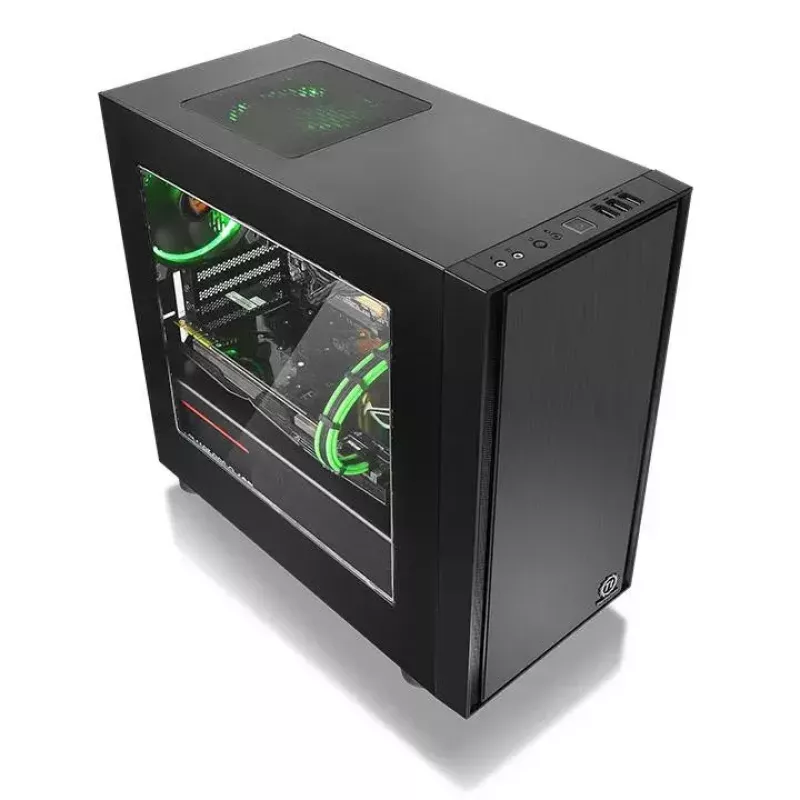 Caja de PC Thermaltake Versa H17 Window Micro Tower Negro