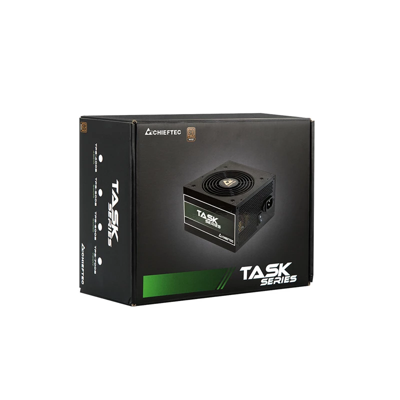 Chieftec Task TPS-500S Fuente de alimentación 500 W 24-Pin ATX ATX Negro