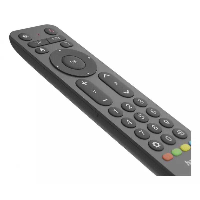 Hama 00221056 mando a distancia universal para TV 2 en 1, IR, teclas grandes, programable, negro