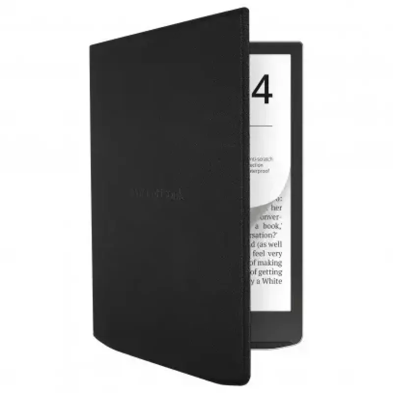 Funda tipo flip para lector de libros electrónicos PocketBook de 7,8 pulgadas – HN-FP-PU-743G-RB-WW, cierre magnético, negro