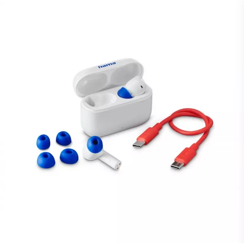 Auriculares True Wireless Hama Passion Clear II con ANC, blanco (00184179)