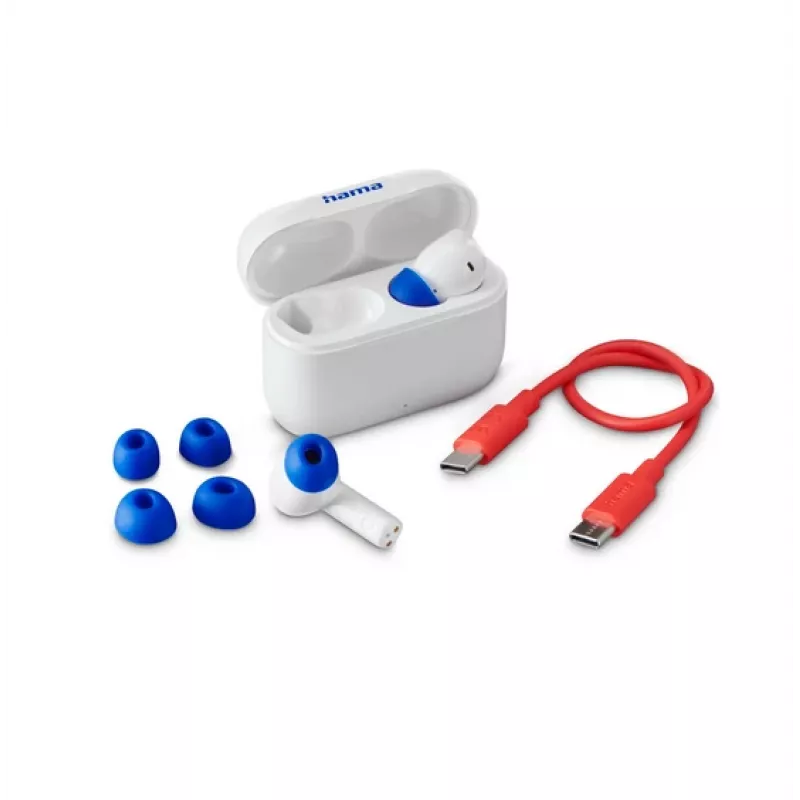 Auriculares True Wireless Hama Passion Clear II con ANC, blanco (00184179)