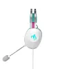 Auriculares con micrófono ASUS TUF Gaming H1 Gen II Hatsune Miku Edition con cable diadema USB Type-A rosa, turquesa, blanco