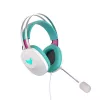 Auriculares con micrófono ASUS TUF Gaming H1 Gen II Hatsune Miku Edition con cable diadema USB Type-A rosa, turquesa, blanco