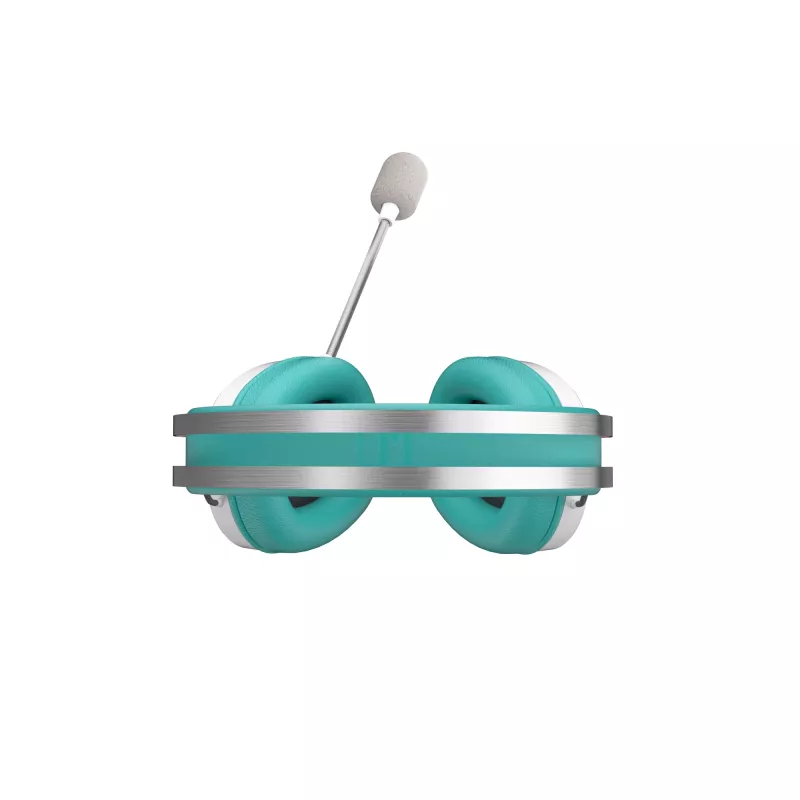 Auriculares con micrófono ASUS TUF Gaming H1 Gen II Hatsune Miku Edition con cable diadema USB Type-A rosa, turquesa, blanco