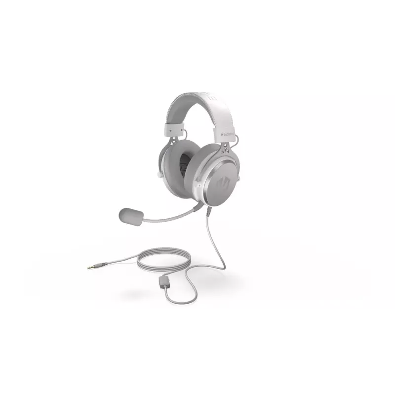 Auriculares con micrófono con cable ENDORFY VIRO Plus USB EY1A005, USB-A + conector jack de 3,5 mm, 7.1, micrófono desmontable, 20–20000 Hz, cable de 2,9 m, blancos (Onyx White)