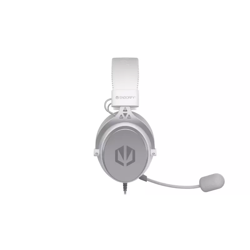 Auriculares con micrófono con cable ENDORFY VIRO Plus USB EY1A005, USB-A + conector jack de 3,5 mm, 7.1, micrófono desmontable, 20–20000 Hz, cable de 2,9 m, blancos (Onyx White)