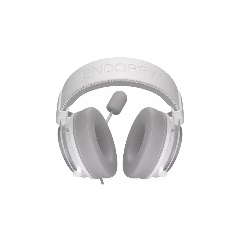 Auriculares con micrófono con cable ENDORFY VIRO Plus USB EY1A005, USB-A + conector jack de 3,5 mm, 7.1, micrófono desmontable, 20–20000 Hz, cable de 2,9 m, blancos (Onyx White)