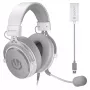 Auriculares binaurales con cable ENDORFY VIRO Plus USB Onyx White — drivers de 5,3 cm, 20–20000 Hz, 98 dB, 32 Ω, micrófono boom extraíble, cable de 2,9 m