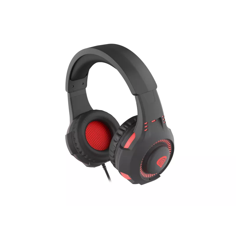 Auriculares con micrófono GENESIS Radon 210 gaming con cable diadema USB Type-A negro, rojo