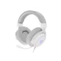 Auriculares con micrófono GENESIS Neon 764 gaming con cable diadema USB Type-A blanco