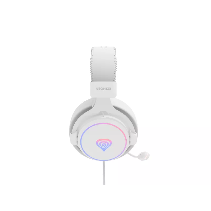 Auriculares con micrófono GENESIS Neon 764 gaming con cable diadema USB Type-A blanco