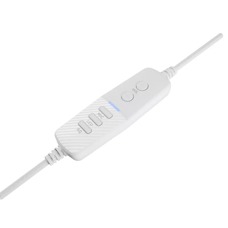 Auriculares con micrófono GENESIS Neon 764 gaming con cable diadema USB Type-A blanco