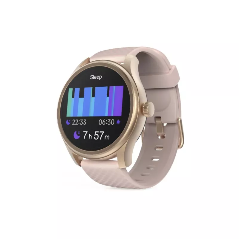 Smartwatch Hama 5010, monitorización del sueño, redondo, sumergible, 1,38 inch , rosa (00178616)