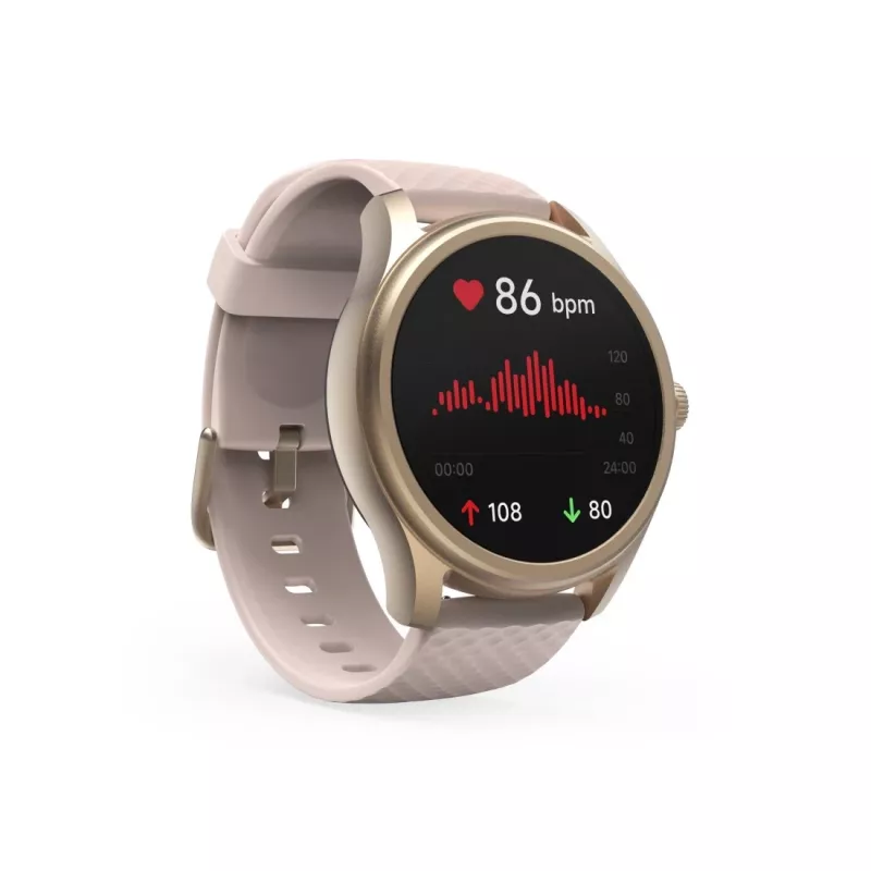 Smartwatch Hama 5010, monitorización del sueño, redondo, sumergible, 1,38 inch , rosa (00178616)