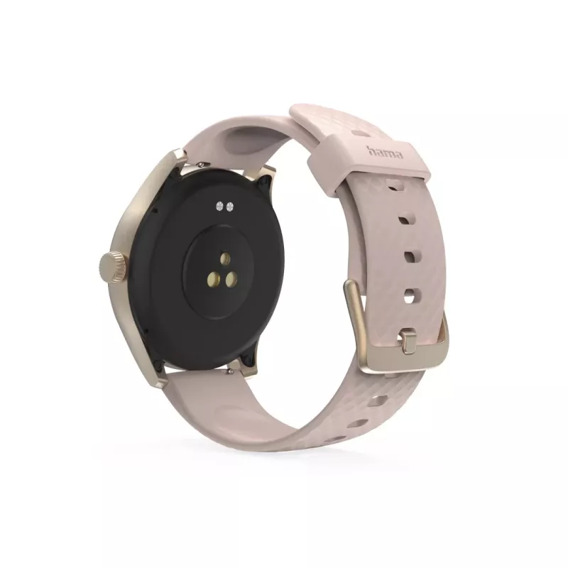 Smartwatch Hama 5010, monitorización del sueño, redondo, sumergible, 1,38 inch , rosa (00178616)