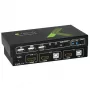 Conmutador KVM Techly 2x1 USB HDMI 4Kx2K IDATA KVM-HDMI2U negro