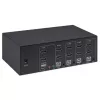 Conmutador KVM Manhattan 4 puertos 4K@30Hz USB-A audio mic
