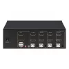 Conmutador KVM Manhattan 4 puertos 4K@30Hz USB-A audio mic