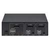 Conmutador KVM Manhattan 153546, 2 puertos DisplayPort/USB 2.0, 4K@60Hz, audio, 2 cables de 1,8 m