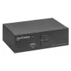 Conmutador KVM Manhattan 153546, 2 puertos DisplayPort/USB 2.0, 4K@60Hz, audio, 2 cables de 1,8 m