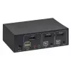 Conmutador KVM Manhattan 153546, 2 puertos DisplayPort/USB 2.0, 4K@60Hz, audio, 2 cables de 1,8 m