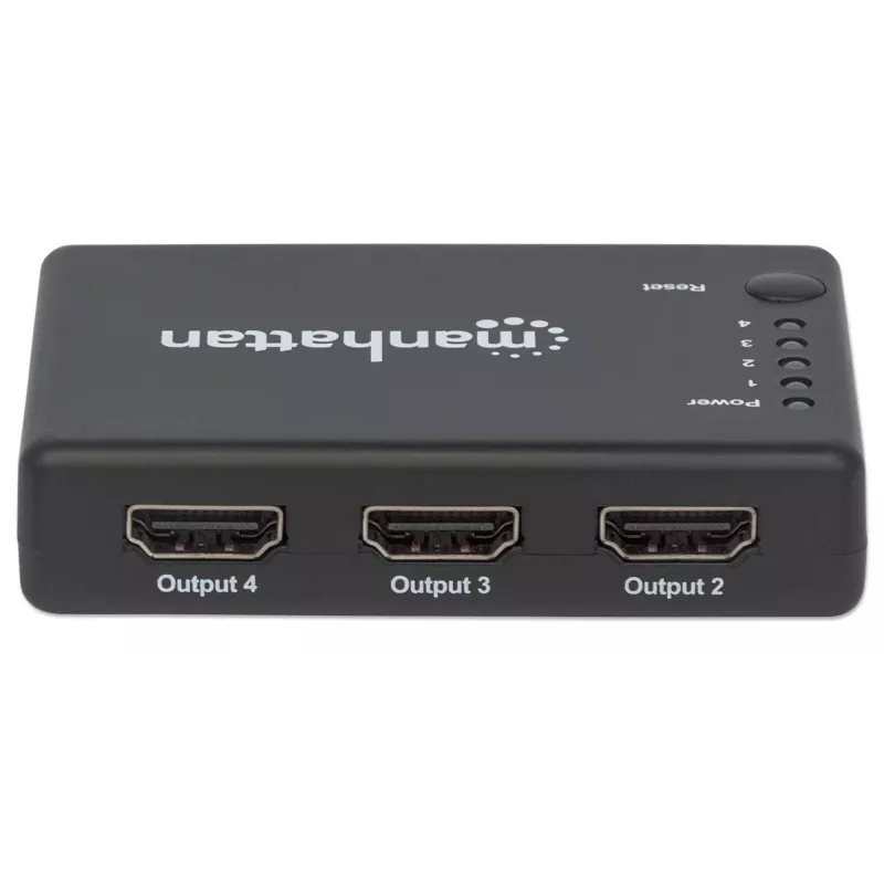 Splitter HDMI Manhattan 4 puertos compacto