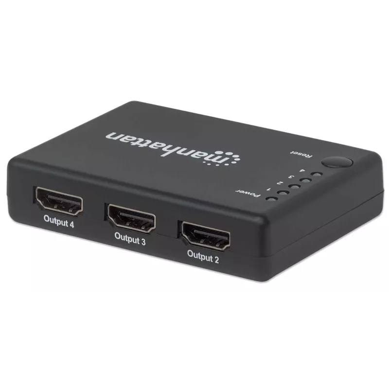 Splitter HDMI Manhattan 4 puertos compacto