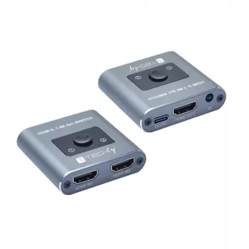 Conmutador de vídeo Techly IDATA HDMI-2128KT HDMI 60Hz 2m 5V 1A