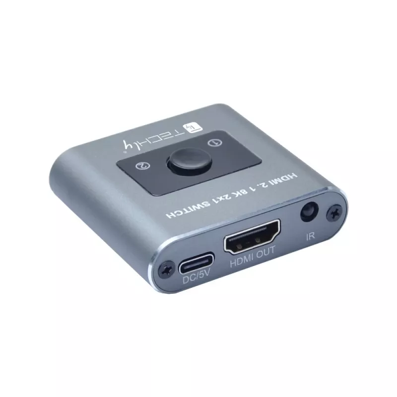 Conmutador de vídeo Techly IDATA HDMI-2128KT HDMI 60Hz 2m 5V 1A