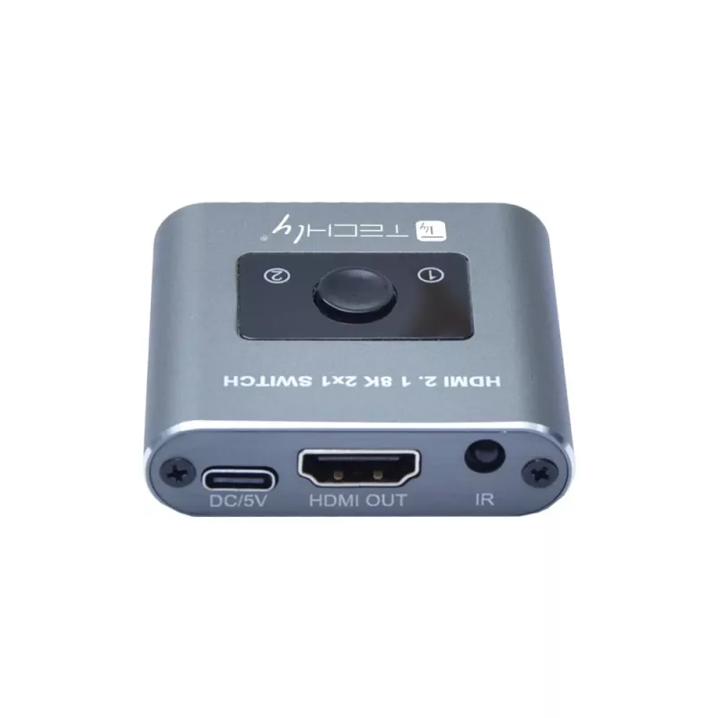 Conmutador de vídeo Techly IDATA HDMI-2128KT HDMI 60Hz 2m 5V 1A