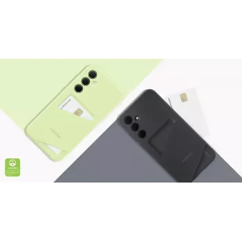 Samsung funda con ranura para tarjetas para Galaxy A35 5G, lima, EF-OA356TMEGWW