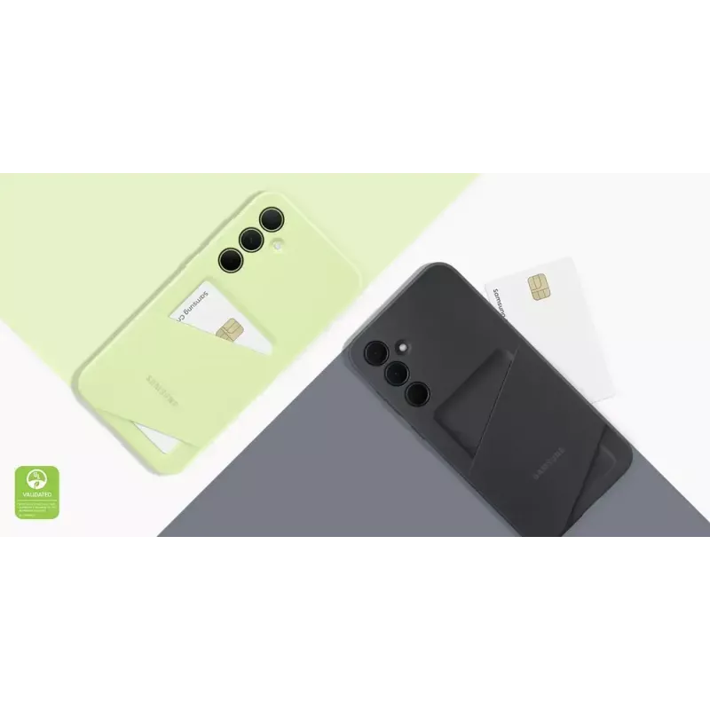 Samsung funda con ranura para tarjetas para Galaxy A35 5G, lima, EF-OA356TMEGWW