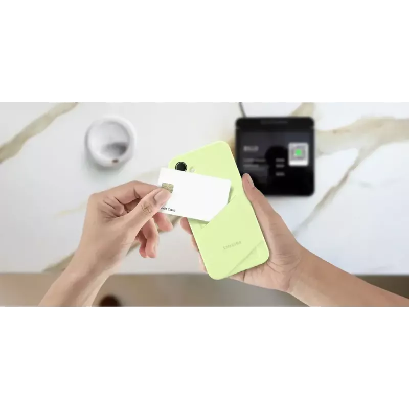 Samsung funda con ranura para tarjetas para Galaxy A35 5G, lima, EF-OA356TMEGWW
