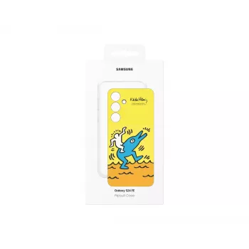 Funda Samsung Keith Haring Flipsuit Case para S24 FE Amarillo