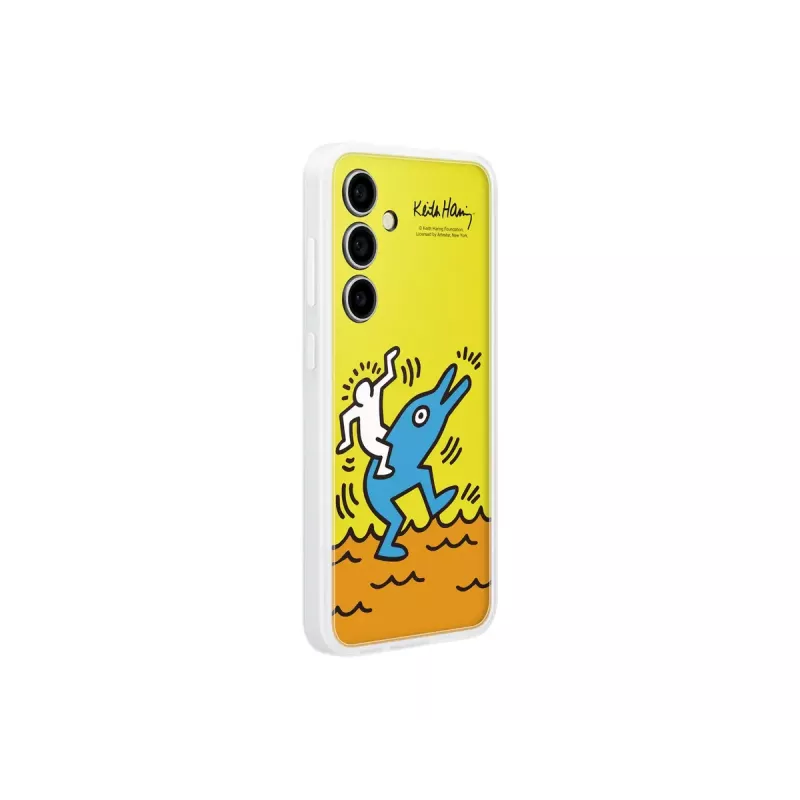 Funda Samsung Keith Haring Flipsuit Case para S24 FE Amarillo