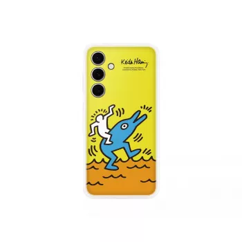 Funda Samsung Keith Haring Flipsuit Case para S24 FE Amarillo