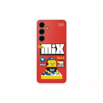Funda Samsung Sticky Monster Lab Flipsuit Case para S24 FE rojo